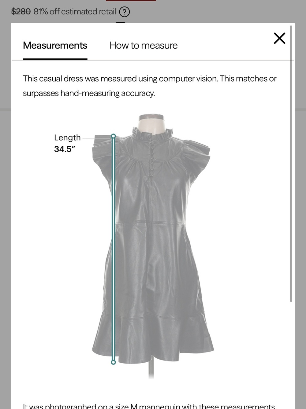 Vegan leather Melissa Nepton dress